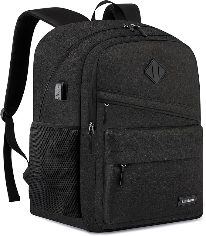 School Backpack for Teen Boys and Girls, Backpack for Men Women, 17.3 inch by LIBENED