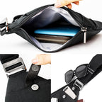 Anti-Theft Crossbody Sling Bag Unisex Slim Water Resistant Shoulder Bag Outdoor - Image 4
