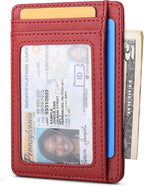 Buffway Slim Minimalist Front Pocket RFID Blocking Leather Wallets - Image 2