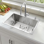 25-Inch Drop-In Kitchen Sink, SINKVINE 25" x 18" Stainless Steel Indoor and - Image 2