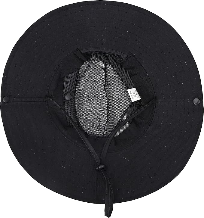 Womens Summer Sun Hat Beach Hat Wide Brim Outdoor UV Protection Hat Foldable - Image 6