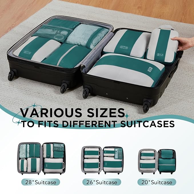 8 Set Compression Packing Cubes - Image 7