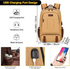 Tzowla Canvas Laptop Backpack, Bag - Image 3