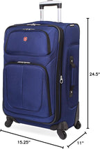 SwissGear Sion Softside Expandable Luggage, Checked-Medium 25-Inch - Image 11