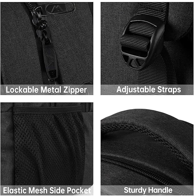 Large Travel Laptop Backpack, Business Anti Theft Slim Sturdy 18 Inch Laptops - Image 7