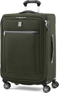 Travelpro Platinum Elite Softside Expandable Checked Luggage, 8 Wheel Spinner by Travelpro
