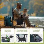 ALPHA CAMP Oversized Camping Chair Heavy Duty Lawn Chair - Image 8