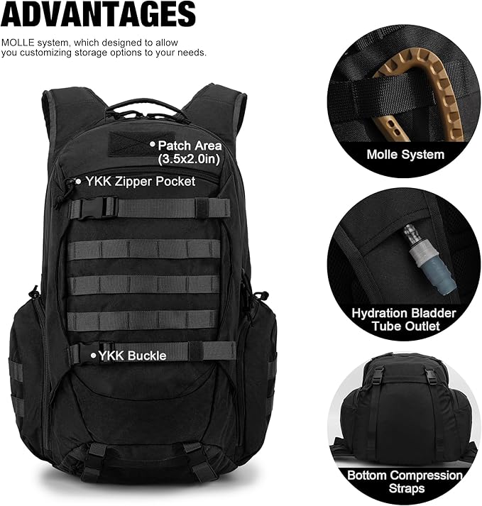 Mardingtop 35L Tactical Backpacks Molle Hiking daypacks - Image 3