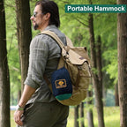 Camping Hammock with Net, Travel Portable Lightweight Hammocks with Tree Straps - Image 5