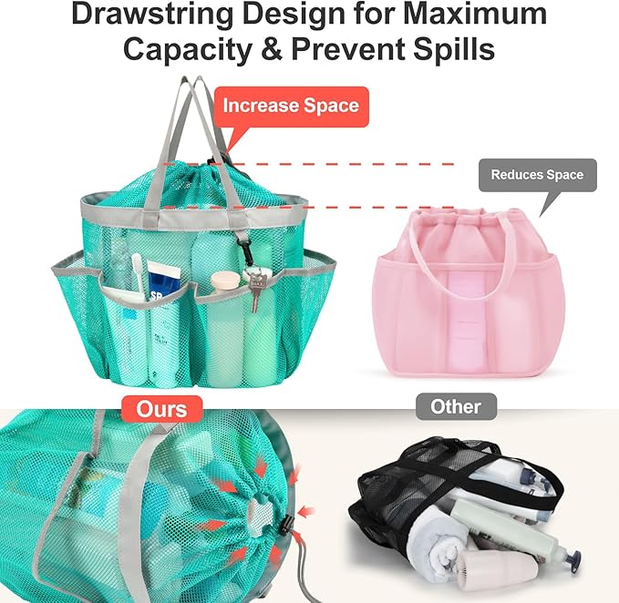 F-color Mesh Shower Caddy Portable - Image 2
