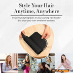 Vanity Accessories Heat Resistant Mat – Silicone Flat Iron & Curling Iron Holder, Non-Slip Vanity Mat & Hot Tool Mat for Home, Salon, or Travel Use