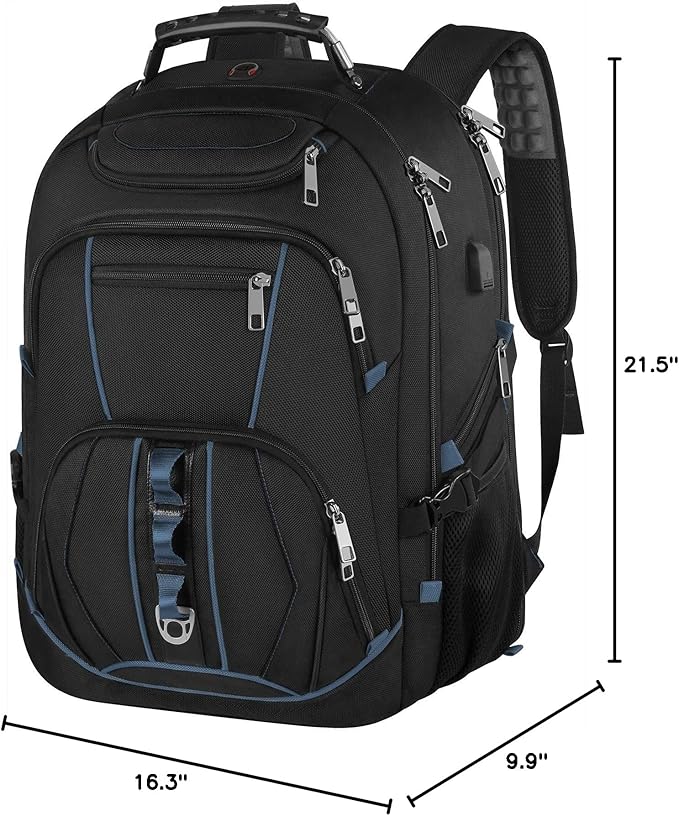 Laptop Backpack, 55L Capacity, TSA Approved, Convenient USB Port, Comfortable - Image 8