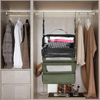 Suitcase Organizer, Travel Luggage Organizer Portable Hanging Travel Shelves - Image 7