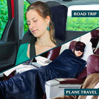 PAVILIA Travel Blanket Pillow, Soft Airplane Blanket 2-IN-1 Combo Set, Plane - Image 5