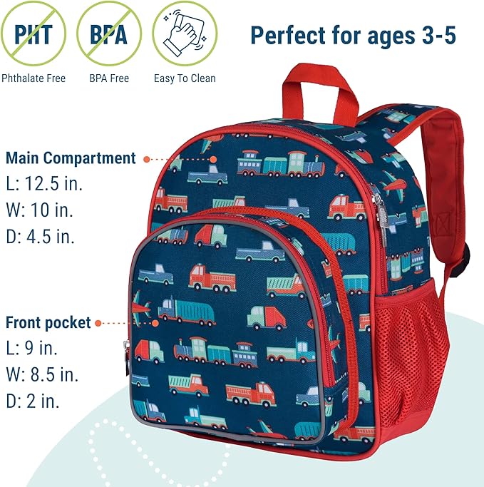 Wildkin 12-inch Kids Backpack – Padded, Adjustable - Image 4
