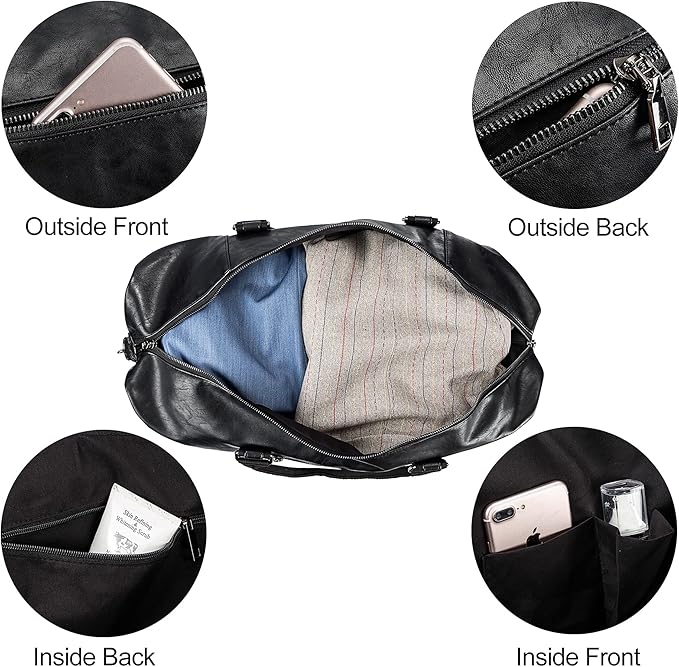 Weekender Overnight Bag Carry On Bag Travel Bag - Image 3