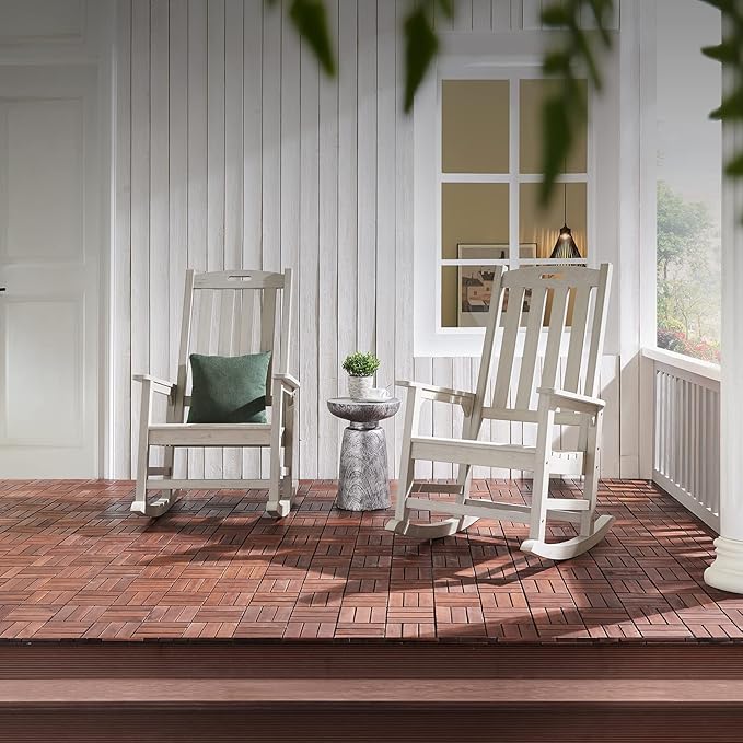 Psilvam Oversized Outdoor Rocking Chair, - Image 6
