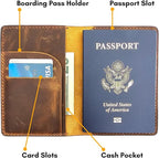 Leather Passport Holder for Men and Women - Image 2