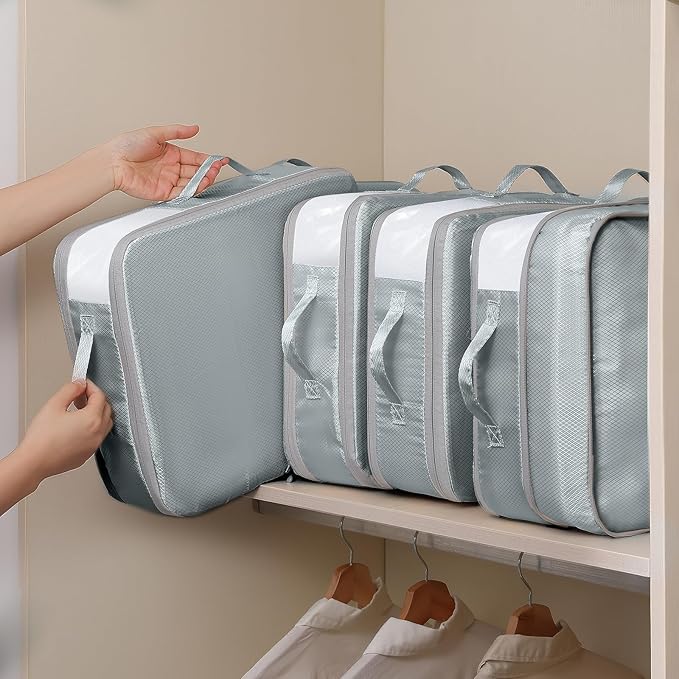 DIMJ Compression Storage Bags 8 Pack, 19L Clothes Storage Organizer - Image 4