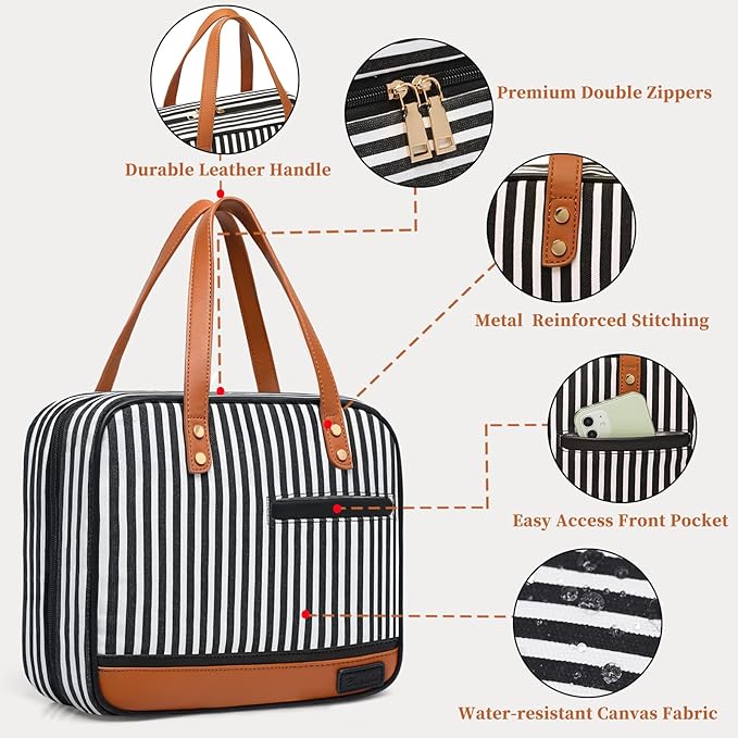 Hanging Travel Toiletry Bag, Large Capacity Cosmetic Travel Toiletry Organizer - Image 6