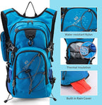 Hydration Backpack Pack with 2L Water Bladder 18L Hiking Backpack Women Men - Image 3