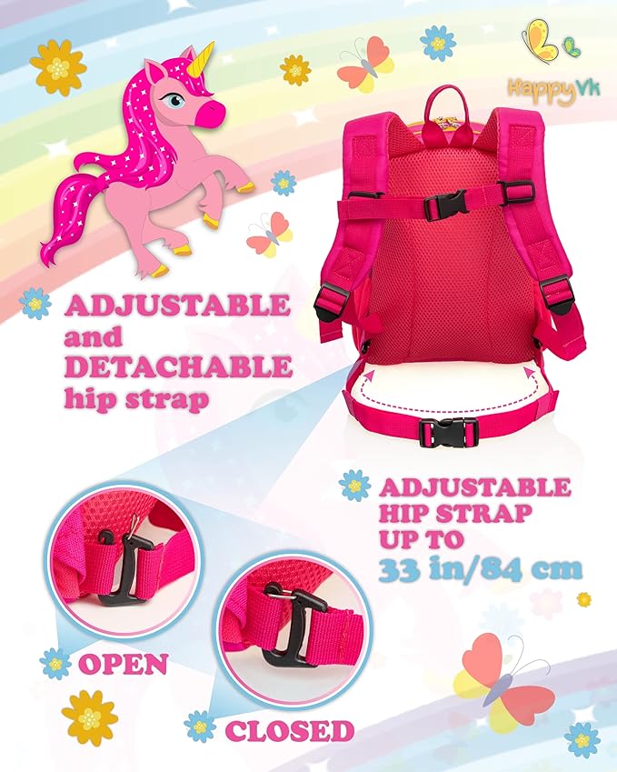 Backpack with Leash for Kids-Anti Lost Walking Toddler Leash-Unicorn design-for - Image 2