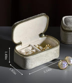 TAIMY Mini Jewelry Travel Case, Velvet Small Travel Jewelry Box, Portable - Image 6