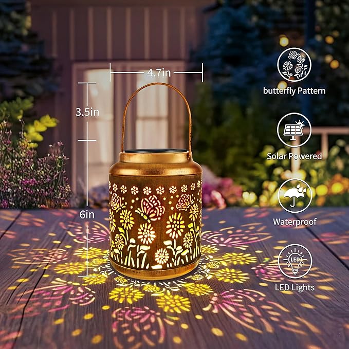 Brizled Butterfly Solar Lantern Lights - Image 7