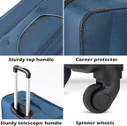 Coolife Luggage 4 Piece Set Suitcase TSA Lock Spinner Softshell lightweight - Image 4