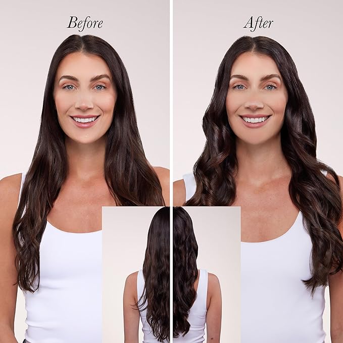 L'ANGE HAIR Le Duo Grande 360° Airflow 2 in 1 Straightener and Curler | 1 Inch Curling Wand & Titanium Flat Iron with 5.3" Plates | Hair Straightener & Curler for Long Hair (Black)