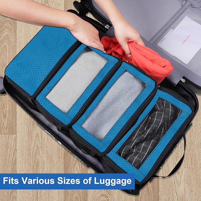 Suitcase Organizer, Travel Luggage Organizer Portable Hanging Travel Shelves - Image 2