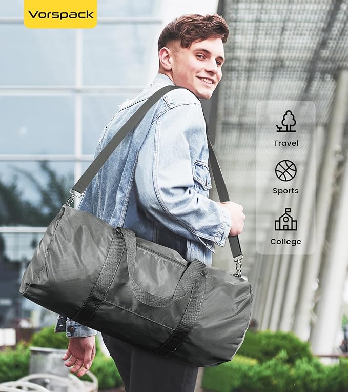 Vorspack Duffel Bag 20-24-28 Inches Foldable Gym Bag - Image 5