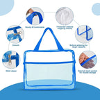 XEWEA Clear Travel Toiletry Bags, 3 Pack TSA Approved Transparent Makeup Bag - Image 3