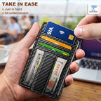 BULLIANT Men Wallet, Slim Leather Wallet Money Clip Card Hodler - Image 4