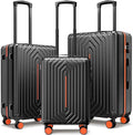 Luggage Sets 3 Piece Hardside Suitcase by SunnyTour