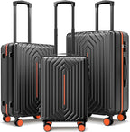 Luggage Sets 3 Piece Hardside Suitcase by SunnyTour