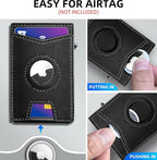 Airtag Wallet for Men, with Money Clip Gift Boxed, Slim Front Pocket Wallet - Image 4