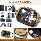 Nerlion Weekender Bag with Shoe Compartment Large Overnight Bag - Image 4