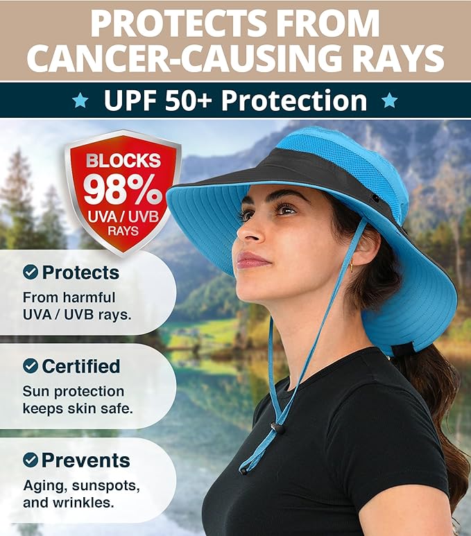GearTOP Safari Sun Hat for Men and Sun Hats for Women UV Protection UPF 50+ - Image 2