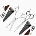 Fagaci Professional Hair Thinning Scissors, 6" 440C Steel, Extreme Sharpness, Texturizing Shears, Barber Scissors Set, Slim Blades
