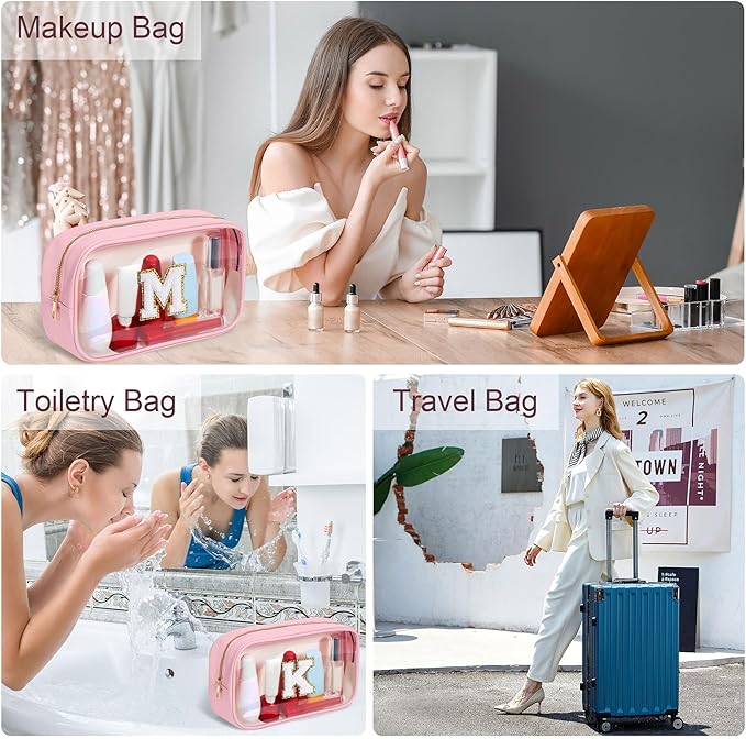 YOOLIFE Birthday Gifts for Her | Travel Clear Makeup Bag Toiletry Bag, Make up - Image 3