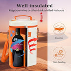 Tirrinia 2 Bottle Wine Gift Tote Carrier - Image 7