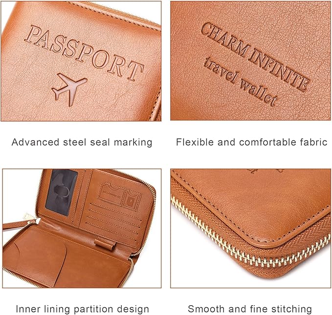 Multi-Function RFID Travel Passport Wallet - Image 6