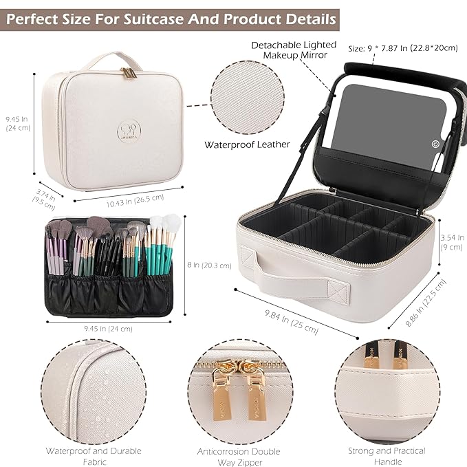 MOMIRA Travel Makeup Bag Cosmetic Bag Makeup Organizer Bag - Image 3