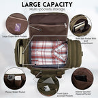 Men'S Duffle Bag For Travel, Expandable Canvas Duffel Bags Overnight Weekend - Image 4