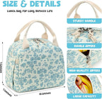 Bluboon Lunch Bag for Women Men Cute Corduroy Lunch Tote Bags Reusable - Image 7