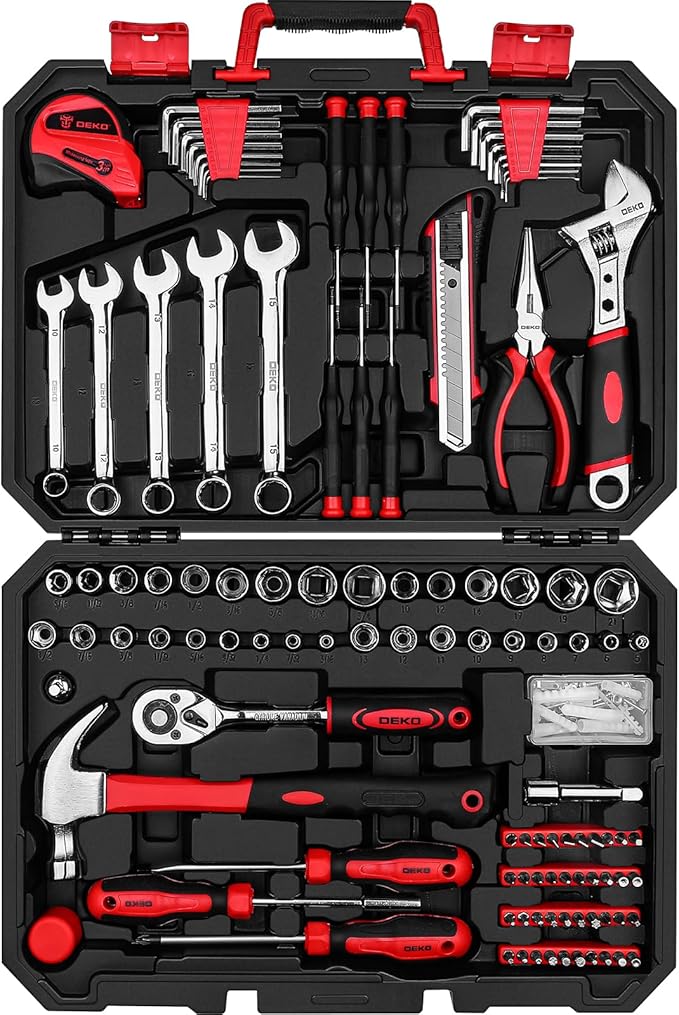 DEKOPRO Tool Set:158 Piece Home Tool Kit, Household Basic Repair Tool Set Comes - Image 8