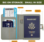 Melsbrinna Premium Leather Passport Holder Covers Case, Waterproof Rfid - Image 2