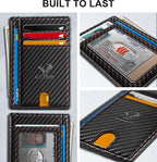 BULLIANT Slim Wallet, Skinny Minimal Thin Front Pocket Wallet Card Holder - Image 3