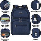 Cooler Backpack, Insulated Backpack Cooler Leakproof Double Deck Cooler Bag - Image 4